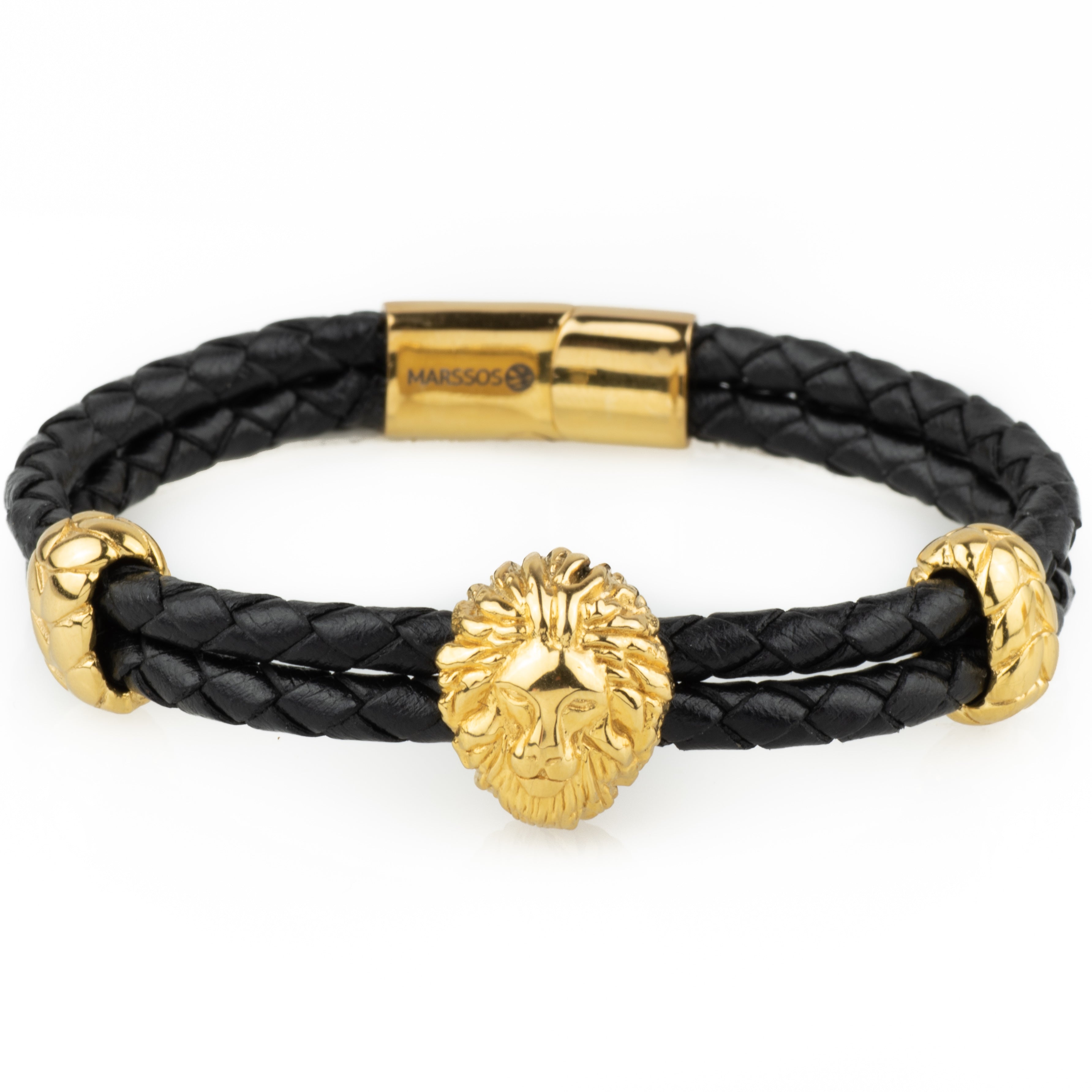 Roaring Lion Engraved Oxidised Gold Finish Men's Bracelet: Gift/Send  Jewellery Gifts Online J11125281 |IGP.com